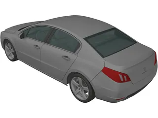 Peugeot 508 (2011) 3D Model preview