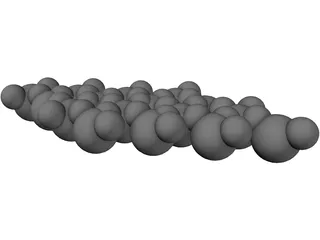 Water Molecule 3D Model preview