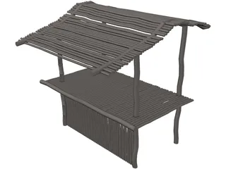 Bamboo Bar 3D Model preview
