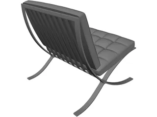 Barcelona Chair 3D Model preview