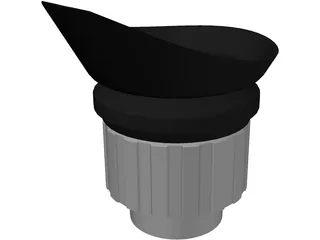 Eyepiece DIPOL 3D Model preview