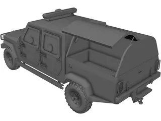 Jeep Agrale C.I.T (Cash in Transit) 3D Model preview