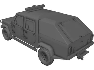 Jeep Agrale BP Canopy 3D Model preview
