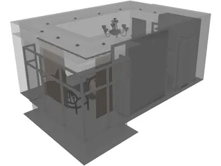 Bedroom Interior 3D Model preview
