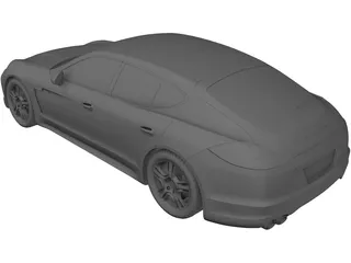 Porsche Panamera S Hybrid (2013) 3D Model preview