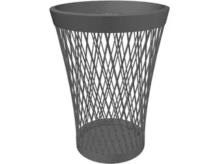 Trash Can 3D Model preview