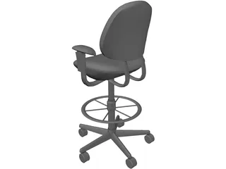 Office Chair 3D Model preview