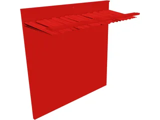 Theater Curtains 3D Model preview