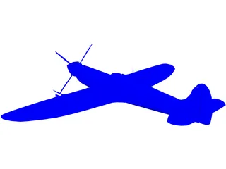 Supermarine Spitfire WW2 3D Model preview