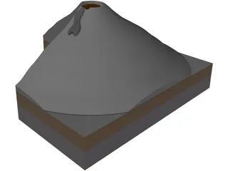Volcano 3D Model preview