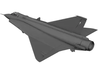 Saab 35 Draken 3D Model preview