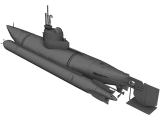 Submarine 3D Model preview