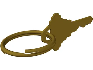 House Key 3D Model preview