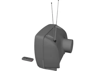 TV Set 3D Model preview