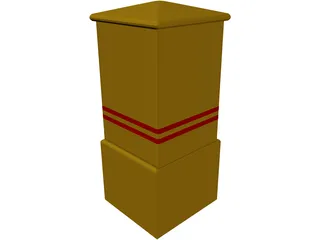 Post Box 3D Model preview