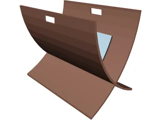 Magazine Holder 3D Model preview