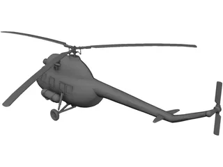 Mil Mi-2 Hoplite 3D Model preview