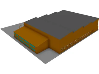 Aircraft Facility 3D Model preview