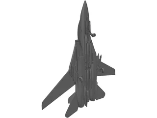 F-14 Tomcat Fighter 3D Model preview