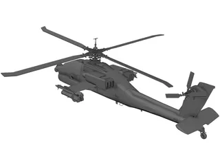 Boeing AH-64D Apache Longbow 3D Model preview