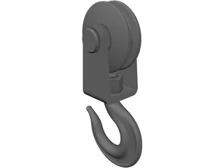 Hook and Pulley 3D Model preview