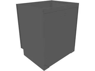Cabinet Kitchen 3D Model preview