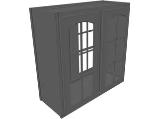 Cabinet Wall 3D Model preview