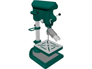 Drilling Machine 3D Model preview