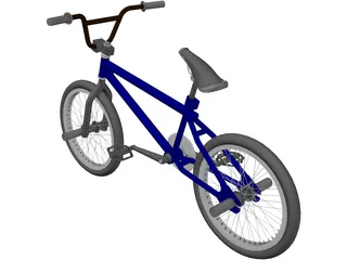Bike BMX Trial 3D Model preview