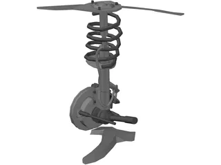 Suspention System 3D Model preview