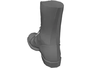 Boot Combat 3D Model preview