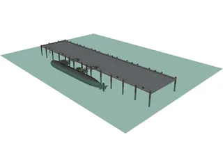 Sub Pier 3D Model preview
