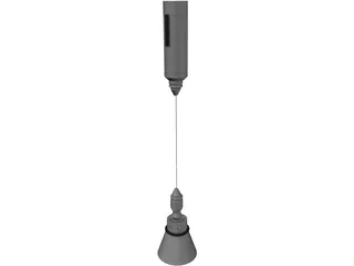 Cable Hung Light 3D Model preview