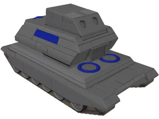 Hunter Support Tank 3D Model preview