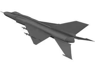 Shenyang J-8 3D Model preview