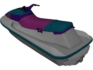Jet Ski Suzuki 3D Model preview