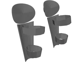 Baseball Catcher Shin Guard 3D Model preview