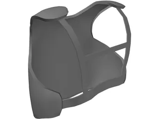 Baseball Catcher Body Guard 3D Model preview