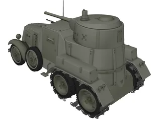 BA-10 Winter 3D Model preview