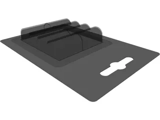 Battery Blister Pack 3D Model preview