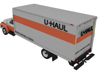Uhaul Truck 3D Model preview