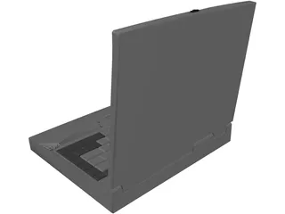 Notebook Toshiba 3D Model preview