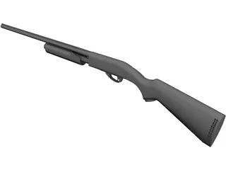 Remington 870 Shotgun 3D Model preview