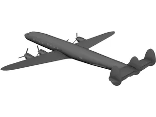 Lockheed C-121 Constellation 3D Model preview