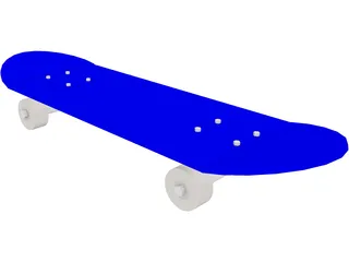 Skateboard 3D Model preview