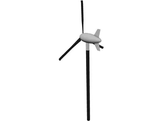Wind Turbine 3D Model preview