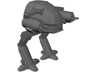 RoboCop Cyborg 3D Model preview