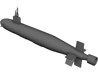 Seawolf 3D Model preview