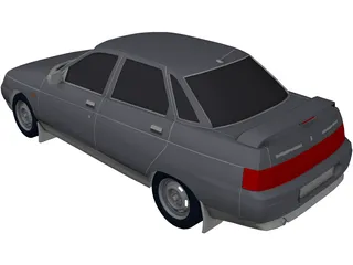 VAZ Lada 2110 3D Model preview