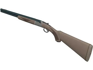 Shotgun (Over and Under) 3D Model preview